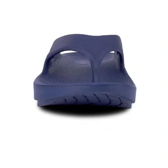 NWT Oofos Ooriginal Recovery Thong Flip Flop Sandal Men 9 Women 11 Navy Blue - Picture 4 of 13